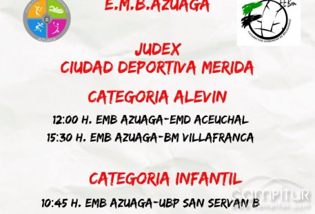 Fin de semana deportivo en Azuaga: fútbol, baloncesto y balonmano en la agenda