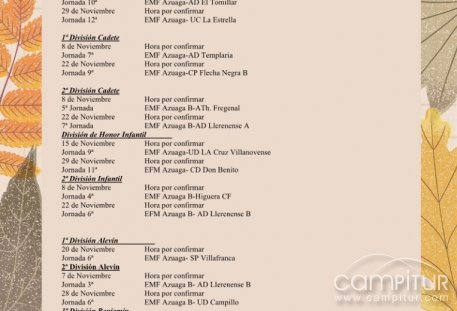 Azuaga vive un intenso mes deportivo con fútbol, baloncesto y balonmano en noviembre