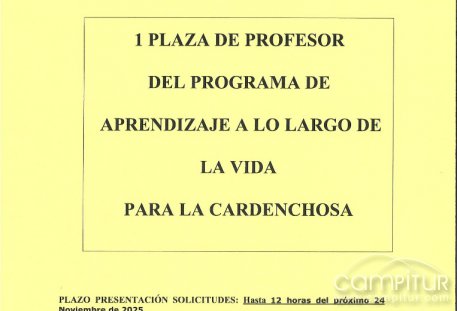 Azuaga abre convocatoria para una plaza docente del Programa de Aprendizaje a lo Largo de la Vida