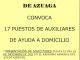 Azuaga abre convocatoria para 17 puestos de Auxiliares de Ayuda a Domicilio