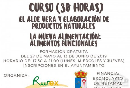 Curso sobre el aloe vera en Retamal de Llerena 