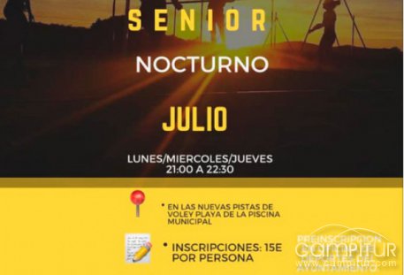 Escuela de Vóley Playa Nocturno Senior en Llerena 